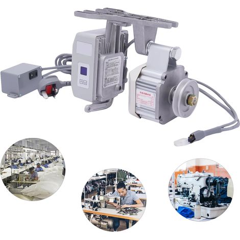 Motore per macchina da cucire, 550W, 200-6000 giri/minuto, lega di alluminio, dimensioni 26 x 20 x 20 cm, compatibile con macchine di media e grande capacità (1/5)