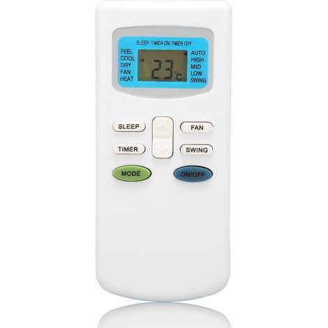 Télécommande Universelle de Climatiseur Compatible pour TCL, pour Dronic, pour Klimaire, pour Pioneer, pour Ciac, pour Airton, pour Dronic, pour Fujico, pour Universal Asia, pour Airmaster, pour Ayre
