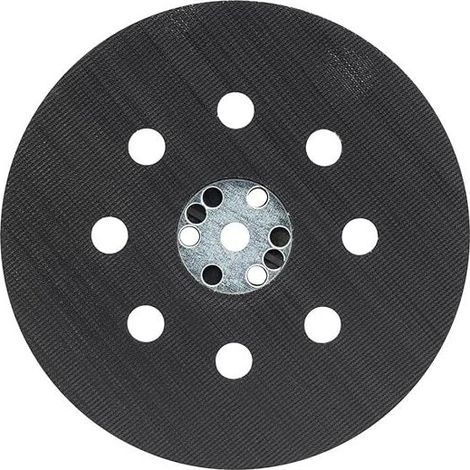 Platorello abrasivo medio-duro (per vernice, stucco, 8 fori, Ø 125 mm, accessori per levigatrice orbitale casuale) Grigio (1/4)