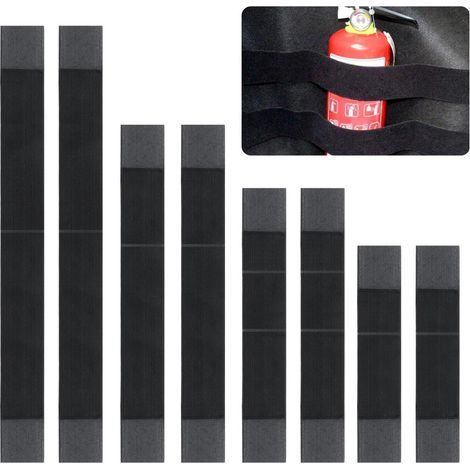 8x Kofferraum Organizer Klettbänder zur Befestigung, 4 Größen, 5cm Breite (1/5)