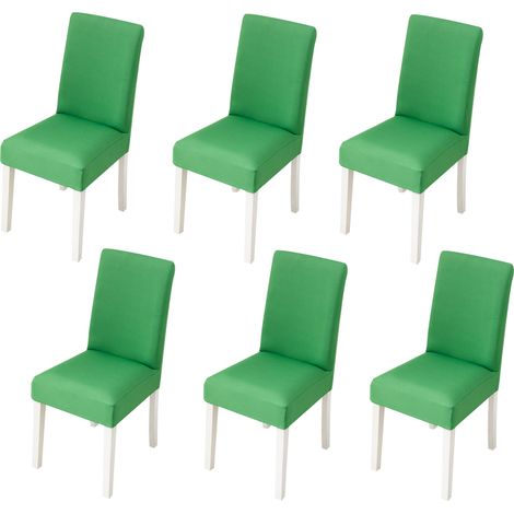 Lot de 6 housses extensibles pour chaises de salle à manger, amovibles et lavables en spandex doux, pour cuisine, hôtel, table de banquet. (1/5)