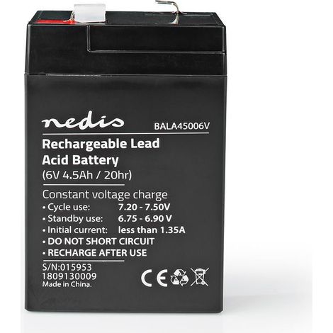 Wiederaufladbare blei saure batterie blei saure wiederaufladbar 6 v 4500 mah