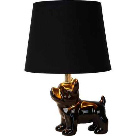 Lampada da tavolo Lucide Sir Winston nera E14 40W IP20 (1/5)