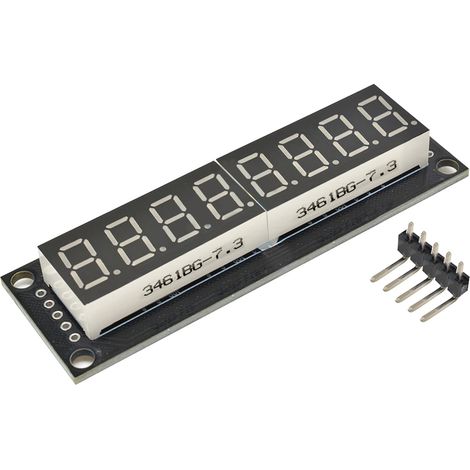 Digitales Röhrenanzeigemodul, 8-stellig, 7-Segment-LED, 5 V, 0,36 Zoll, 74HC595, gelbe Anzeige (1/5)
