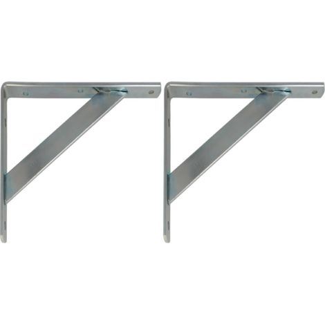 Regalträger, Stahl, verzinkt, 300 x 225 mm, max. Traglast 260 kg, für Küche, Bad, Büro (1/5)