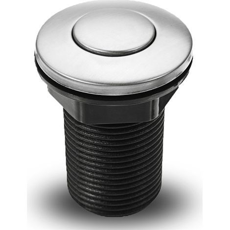 Liquidation totale Interrupteur pneumatique à bouton-poussoir pour baignoire, spa, déchets, déchets, noir, 34 mm,SEMAket,noir (1/4)