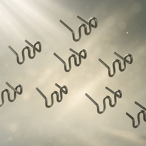 Punti metallici per saldatura in plastica 500 pezzi RS28 Kraft&Dele (1/5)