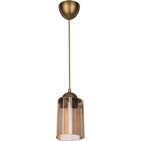 Lámpara de techo con pantalla triangular de plástico ámbar - Optical MDL3749 (1/4)