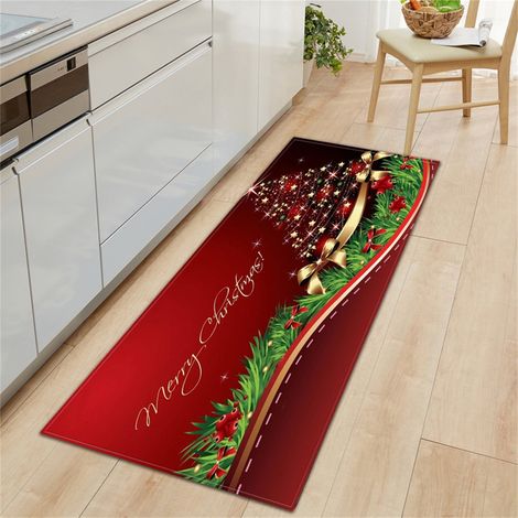 Tapis De Bienvenue - Tapis De Noël Intérieur Extérieur - 40 x 120 cm - Fibre De Polyester - 1 Pièce (1/2)