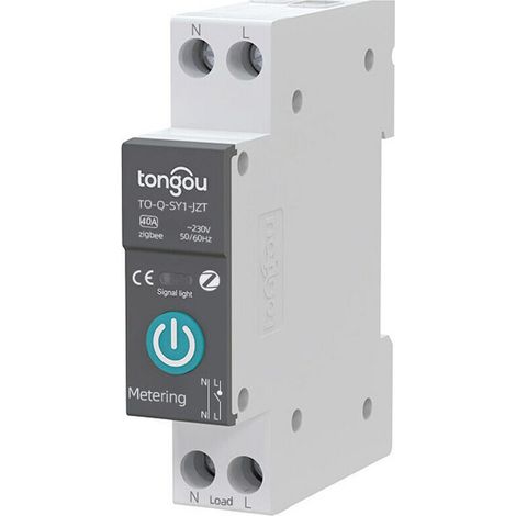 royaluxe -Tuya Zigbee Disjonct intelligent Télécommandes sans fil Contrôle Commutat de rail DIN Télécommandes d'application de téléphone portable Visualisation de l'équipement domestique intelligent C (1/5)