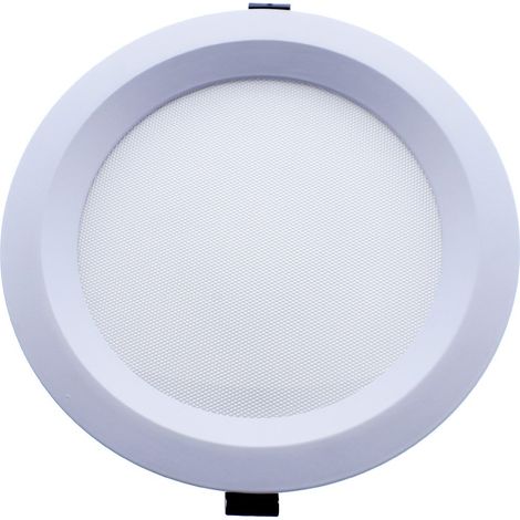 Downlight LED redondo empotrable “Soner” pequeño (20W 3CCT 2260lm) IP44 Ø18,5cm fabricado en aluminio y PMMA color blanco (1/4)