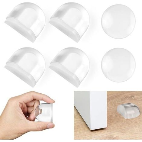 Transparent Adhesive Doorstops, 6 Transparent Door Stops and Door Stoppers, Adhesive Door Stops, Door Stops, Door Stoppers (1/5)