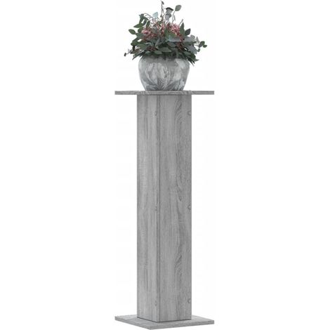 Pflanzenständer 2 Stk. Grau Sonoma 30x30x95 cm Holzwerkstoff