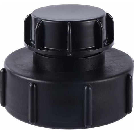 IBC-Adapter von S100x8 auf S60x6 mit Grobgewinde, inklusive Verschlusskappe. Kompatibel mit IBC-Behältern für Regenwassernutzungsanlagen. Ideal für Wasserhähne und Gartenschläuche. (1/5)