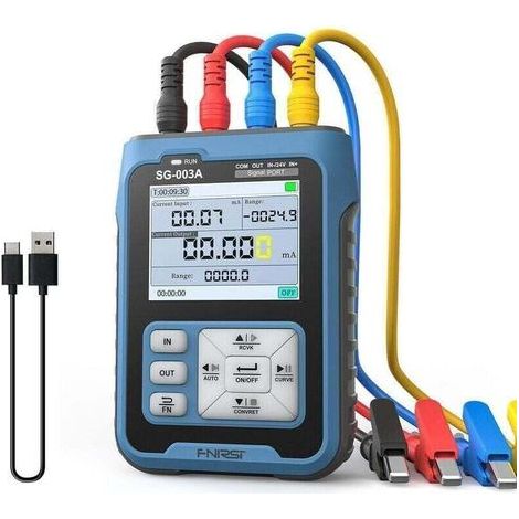 Portable Portable 0-10V 4-20mAh Simulateur de Tension de Courant Réglable Signaux Générateur Sources Calibrateur Émetteurs avec Écran LCD 2.4 Pouces.de (1/4)