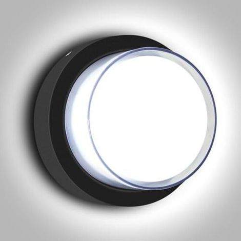 LED-Außenwandleuchte, 12 W, 6500 K, doppelwandig, Aluminium, IP65 wasserdicht, für Treppenhaus, Garage, Terrasse, Schlafzimmer