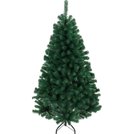 HOMCOM Artificial Christmas Tree with Hinged Design, 150cm Fir Tree (1/5)