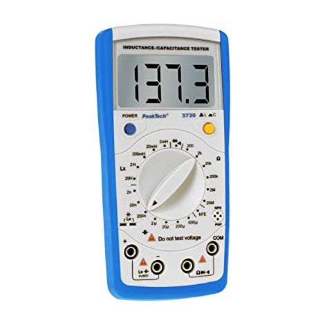 Peak Tech LCR misuratore di induttanza 20H Capacità 200f Resistenza 20 m, 1 pezzi, P 3730 (1/3)