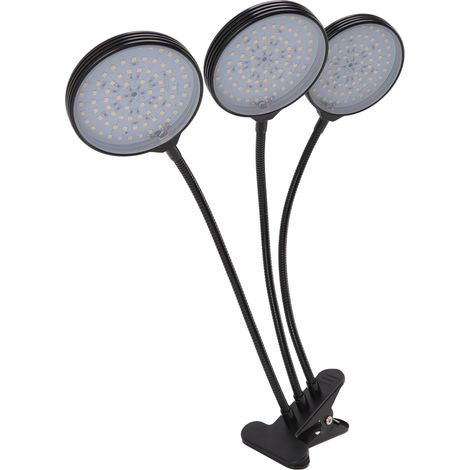 45W LED-Pflanzenlampe, 3 Köpfe, Klemme, USB-Stromversorgung, Licht für Zimmerpflanzen, Sämlinge, Sukkulenten. (1/5)