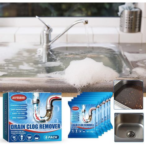 Abflussreinigungspulver für Toiletten und Küchen – 6 Stück/Packung -- DTEKGAZ (1/5)