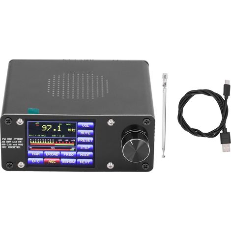 Récepteur radio FM LW MW SW SSB à bande complète, enregistreur portable Si4732, écran tactile de 2,4 pouces (1/5)