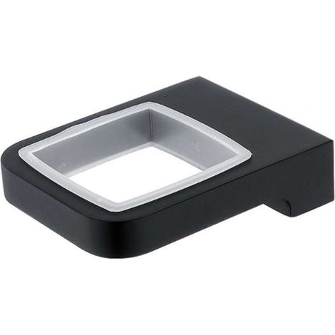 Nimco Maya - Halterung für Seifenspender, Glas oder Seifenschale, schwarz matt MAC 29050X-90