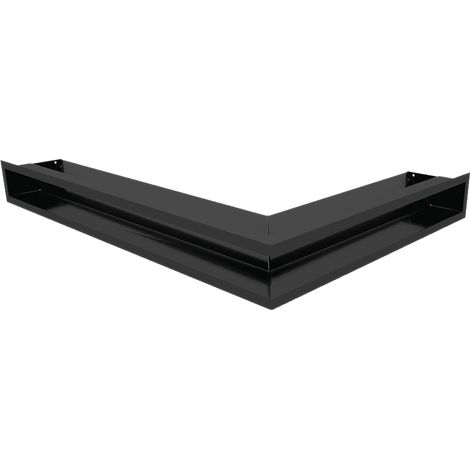 Eck-Lüftungsgitter LUFT links 76,6x54,7x9 schwarz (1/5)