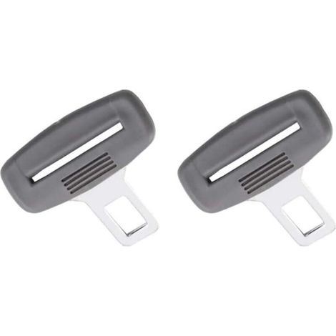 Avertissement anti-ceinture, sirène de ceinture, languette de ceinture pour boucle métallique, poignée en plastique, gris (lot de 2) (1/5)