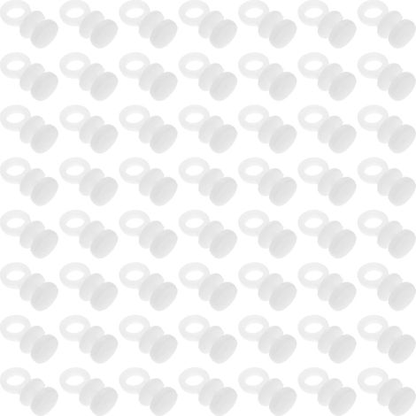 Lot de 150 Crochets Coulissants en Plastique Glisseurs pour Rails de Rideaux, Clips Résistants Adaptés aux Tringles, Installation Simple sans Outils pour Rideaux de Fenêtres et (1/5)