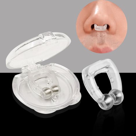 Dispositif magnétique anti-ronflement — Pince-nez anti-ronflement et correcteur de respiration (lot de 10) (1/4)