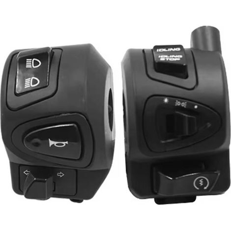 Interrupteur de phare de moto, klaxon, bouton de feux de route/croisement, bouton de commande au guidon pour Honda PCX150 (1/5)