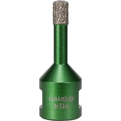 Trockenbohrkrone für Fliesen - 8 mm - M14-Gewindeanschluss - Für Mauerwerk - Für Fliesen, Marmor, Granit, Porzellan, Beton und Quarzstein (1/4)