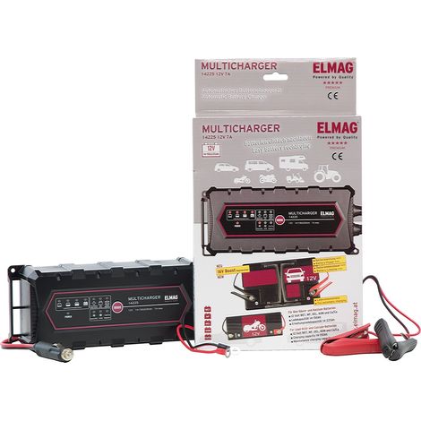 ELMAG Automatisches Batterieladegerät 12 V. MULTICHARGER 14225, max. 7,0 A. (1/4)
