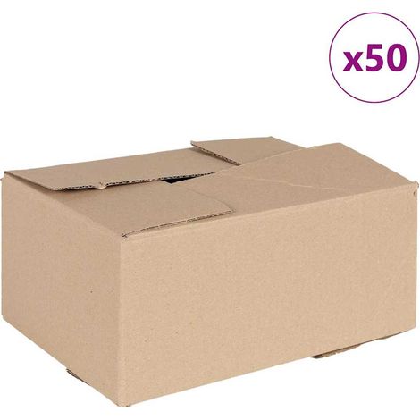 Boîte Pliable 50 pcs Naturel 30 x 21,5 x 14 cm Carton