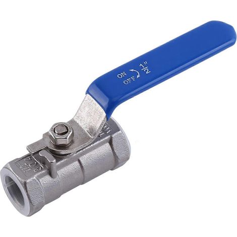1/2"-Gewinde, 1-teiliger Kugelhahn, Innengewinde, Edelstahl SS 304 BSPT, für Wasser, Öl und Gas