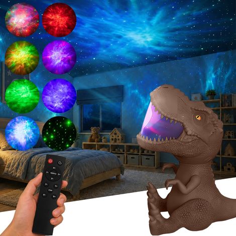 HEMVOR Veilleuse pour enfants, Lampe Projecteur galaxie, LED Musicale Avec 8 Modes & Télécommande & Timer pour Enfants Cadeaux Maison Soirée Décoration (marron) (1/5)
