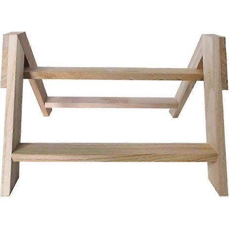 Perchoir en bois pour poules, grands oiseaux et perroquets, support trépied fait main en bois. (1/4)