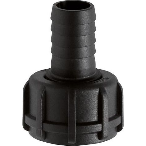 Raccord de tuyau droit fem, 1 plastique