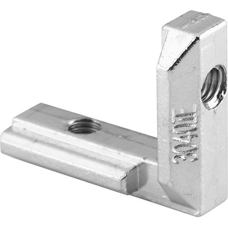 Équerre de fixation en acier carbone pour profilé aluminium en L, connecteur d’angle intérieur 3030, support robuste, kit de jointure industrielle (1/5)
