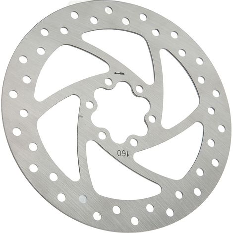 Disque de frein en acier inoxydable 6 trous de 160 mm pour trottinette électrique, avec 6 vis (1/5)