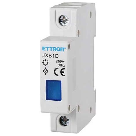 LED-Anzeige Blau Licht 230V 1 Modul DIN Ettroit JXB1D-19 (1/3)