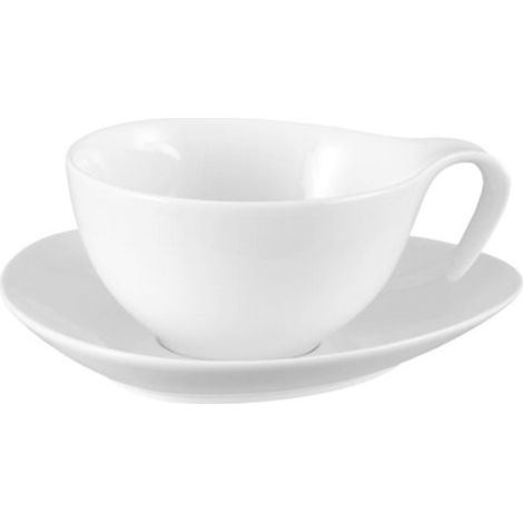 Duka Time Tasse und Untertasse 350 ml weißes Porzellan (1/5)