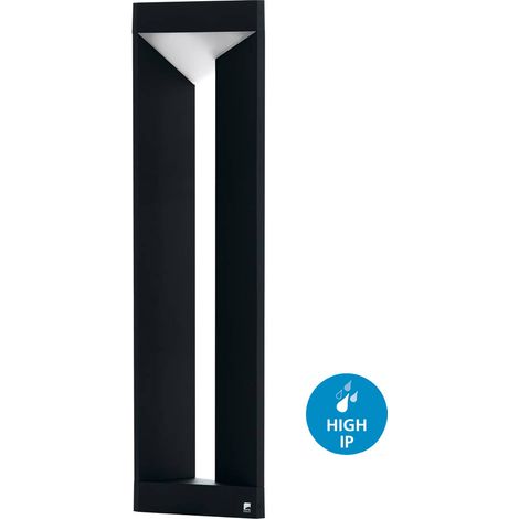 Paletto Esterno Moderno Nembro Alluminio Nero Led (1/5)
