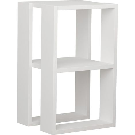 Mesa de centro 1 hueco color Blanco. (Alto 32 cm/Ancho 60 cm/Fondo 60 cm) (1/4)
