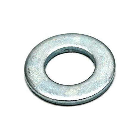 Bulk Hardware BH03677 Rondelle plate en Acier plaque au zinc brillant M4, Set de 100 Pieces