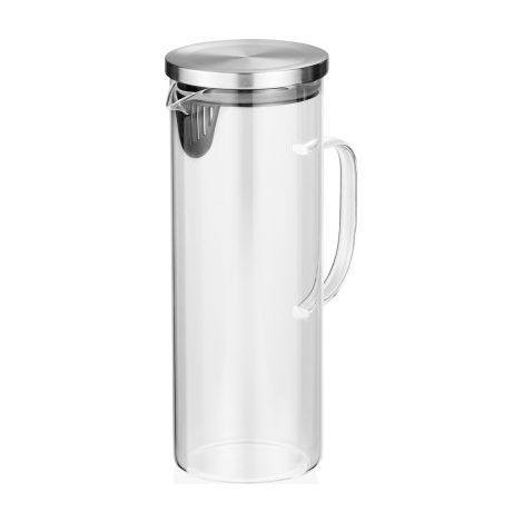 Carafe 1 ltr Ø 9,5 cm borosilicate inox silicone - Was Germany (1/2)