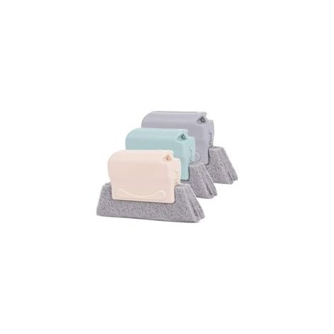 Ensemble de 3 brosses créatives pour le nettoyage des rainures de fenêtres, brosses magiques pour le nettoyage des rails de portes (1/5)