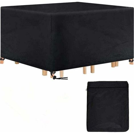 Tovaglia rettangolare per tavolo da giardino, impermeabile, 420D, resistente ai raggi UV, per uso esterno, 180 x 120 x 74 cm (1/4)