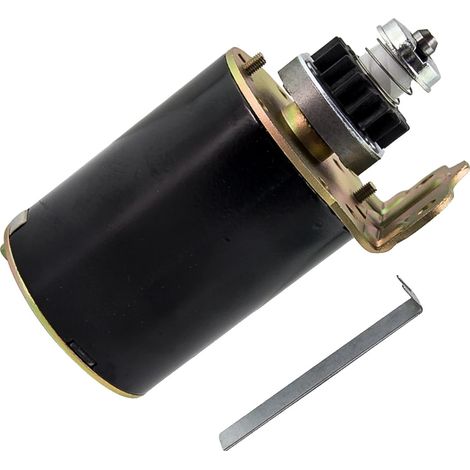 Moteur de démarrage de tondeuse à gazon électrique, 12V, 165mm de longueur, 16 dents, diamètre de pignon 1.598in, métal allié (1/5)