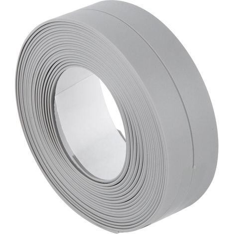 Bande d’étanchéité autocollante pour salle de bain et cuisine, joint de bordure gris 22mm x 3,2m, protection murale et lavabo
